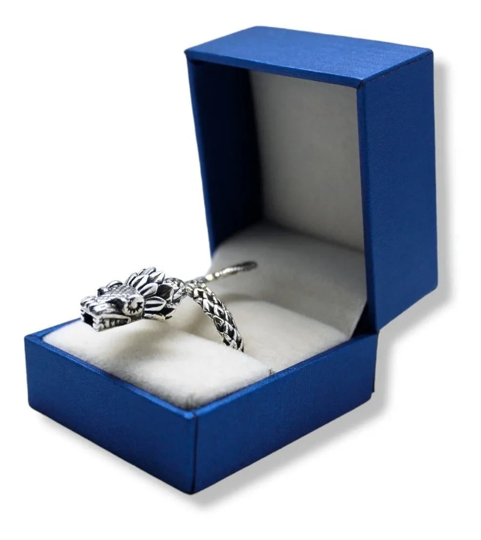 Anillo Quetzalcóatl Plata 925 Maciza Ajustable Hombre Mujer | Joyería Gamma