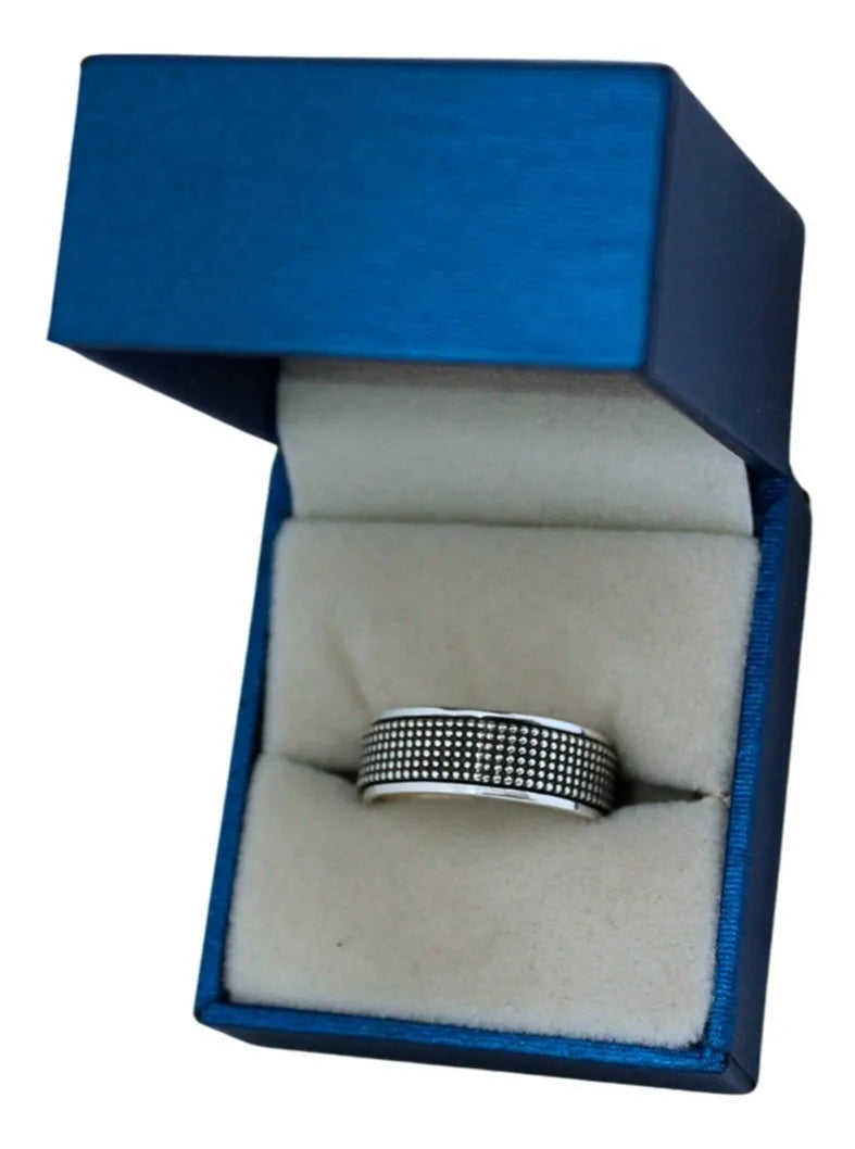 Argolla Lunares Plata 925 Giratoria Antiansiedad Taxco
