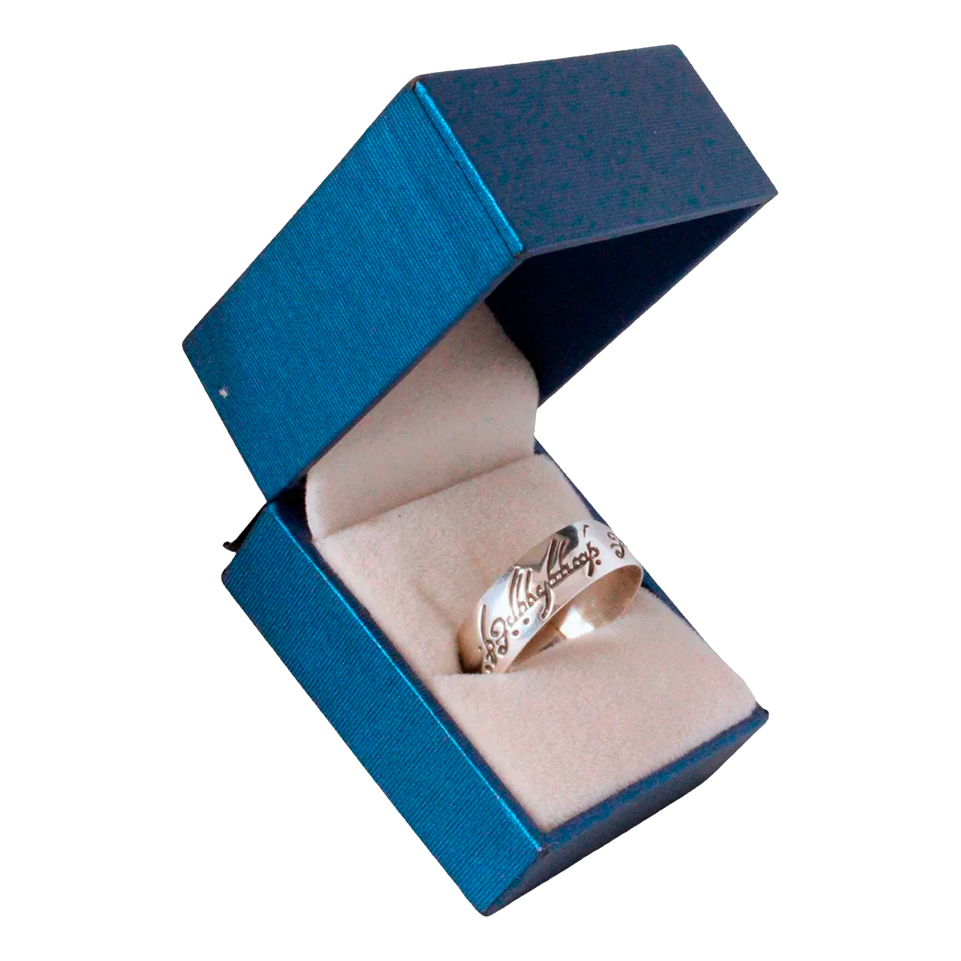 Anillo Plata 925 Unisex Argolla inspirada en El Señor de los Anillos (Hecho en Taxco)