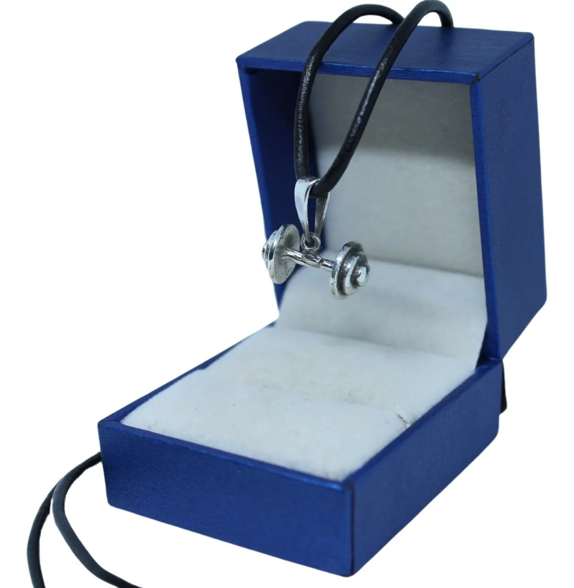 Kit Dije Mancuernita Plata 925 Cordón Piel Y Argollas Plata