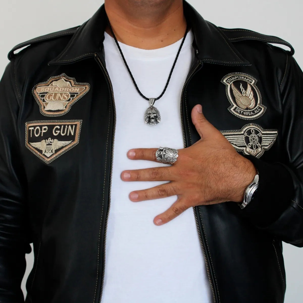 Dije Mictlantecuhtli Plata925 Dios Muerte Azteca Hombre Piel Plata