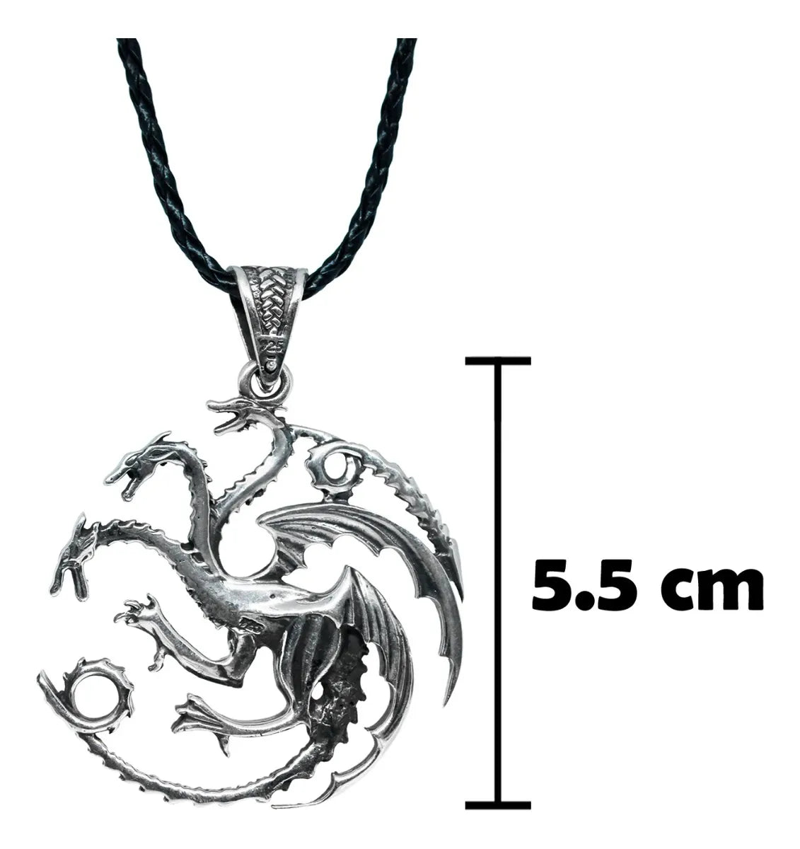 Dije Targaryen Plata 925 Game Of Thrones Casa Del Dragón