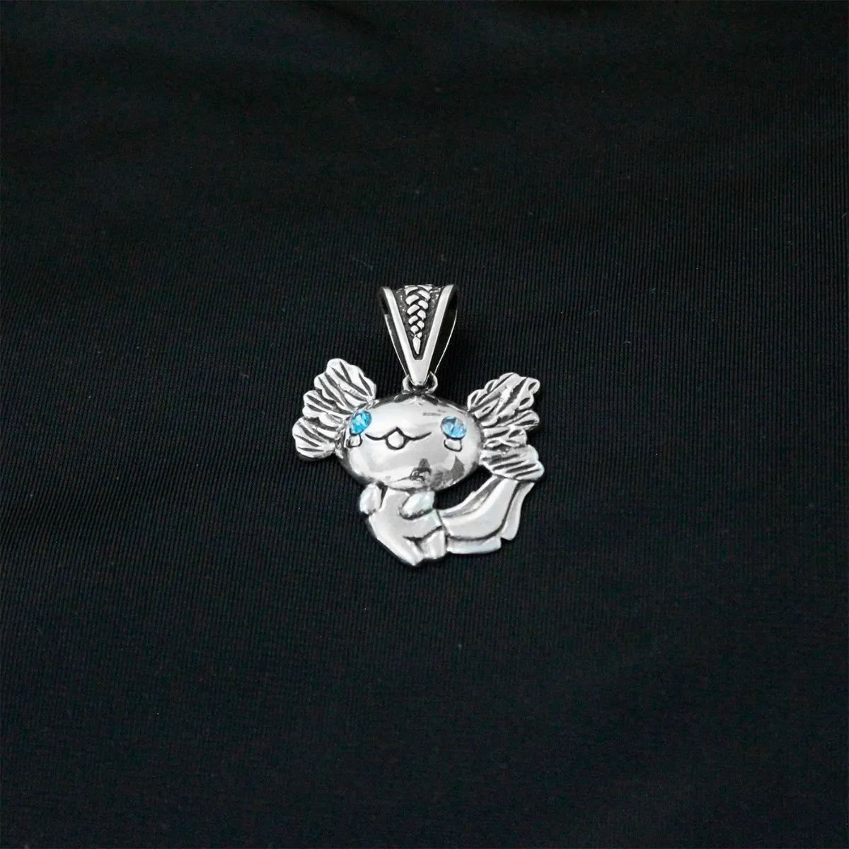 Dije Ajolote Mexicano Plata Fina 925 Cordón Piel Unisex