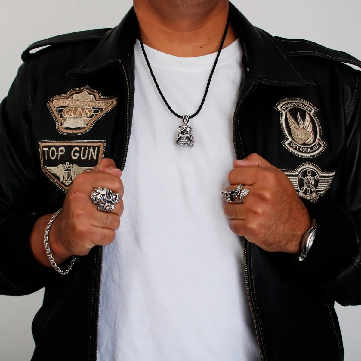 Dije Guerrero Jaguar Azteca Plata 925 Hombre Maya