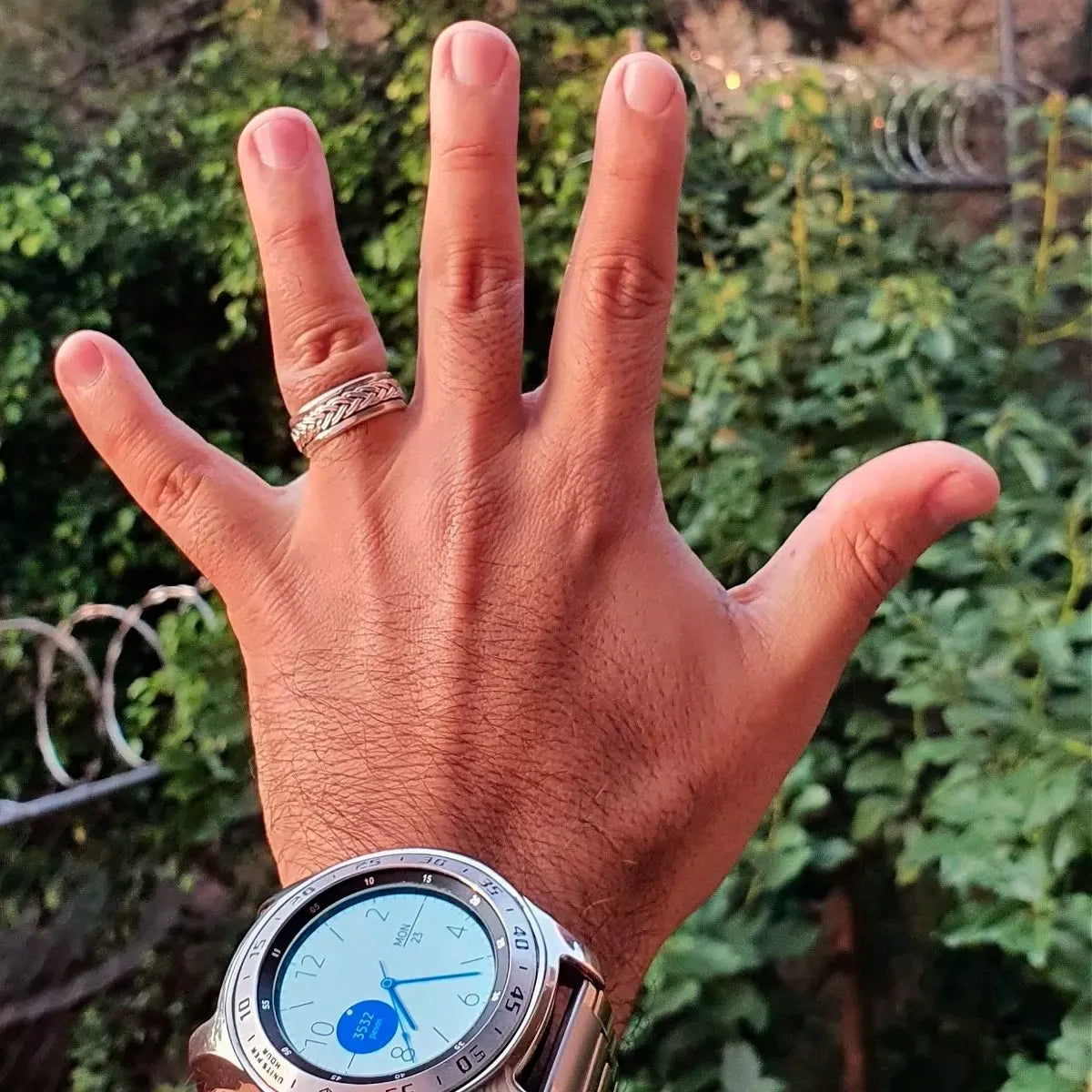 Anillos Pareja Argollas Boda Plata Promesa Amor Antiestres