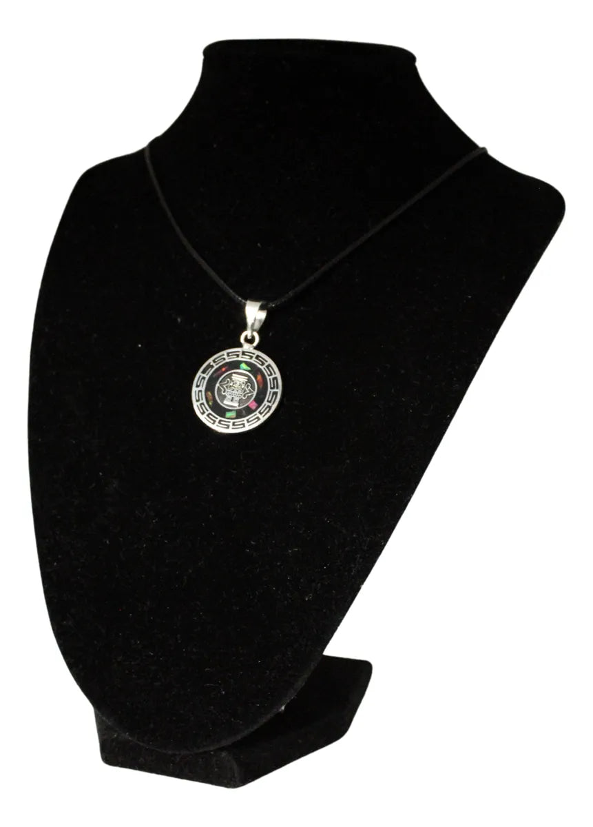 Dije Coatlicue Madre Dioses Aztecas Ópalo Plata Plateado