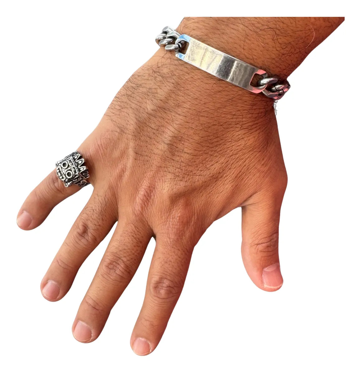 Anillo Tláloc Azteca Acero Inoxidable 316l Hombre Joyería