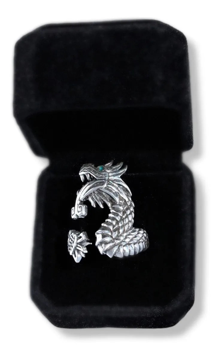 Anillo Dragón Viserion Plata Fina 925 Hombre Mujer Ajustable