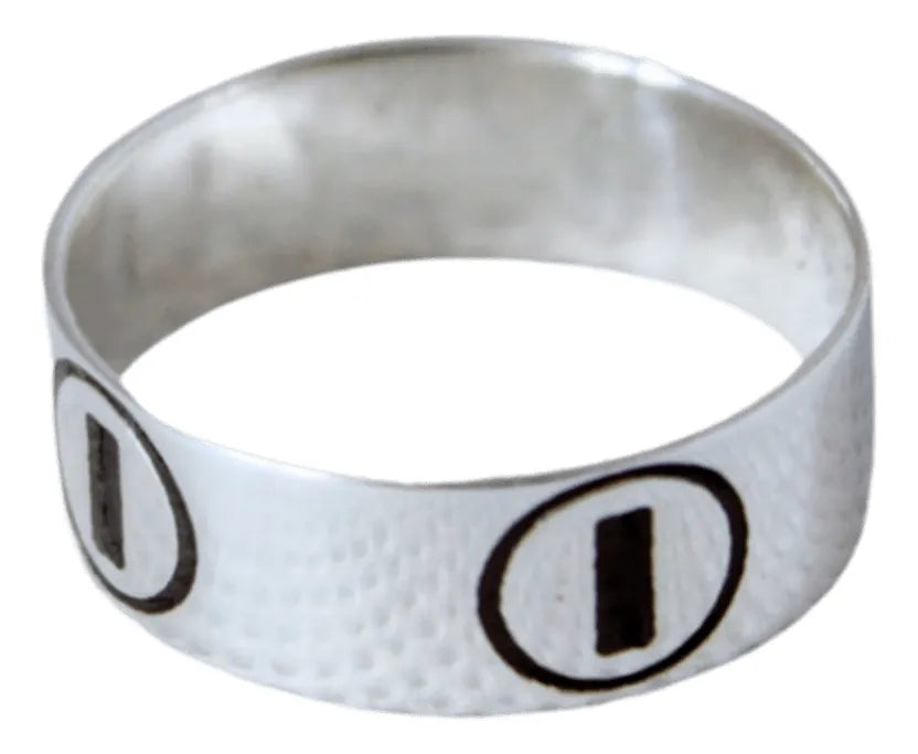 Anillo Love Estilo Cartier Plata 925 Argolla Hombre Mujer