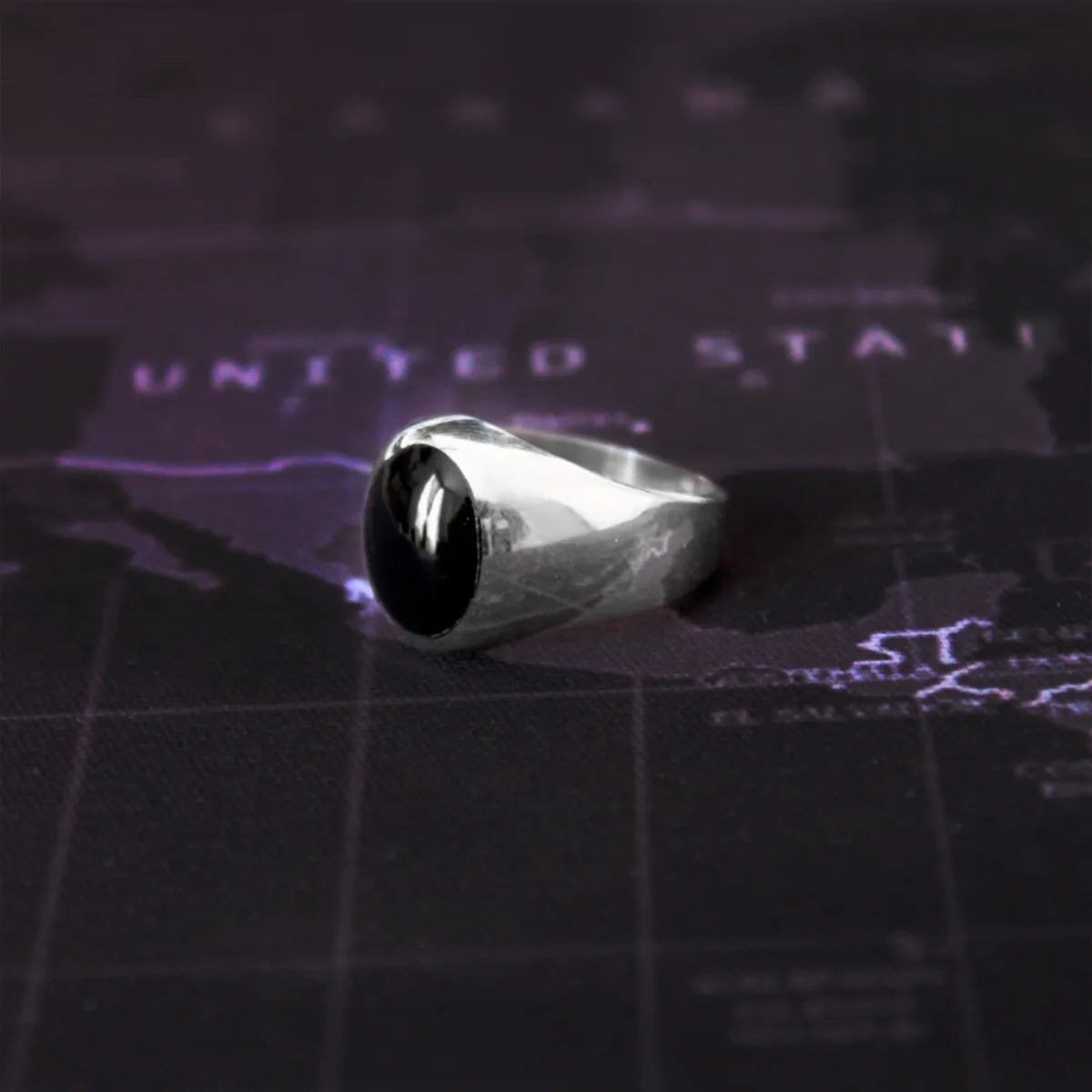 Anillo Plata 925 Alejandro Magno Ónix Antiansiedad Hombre