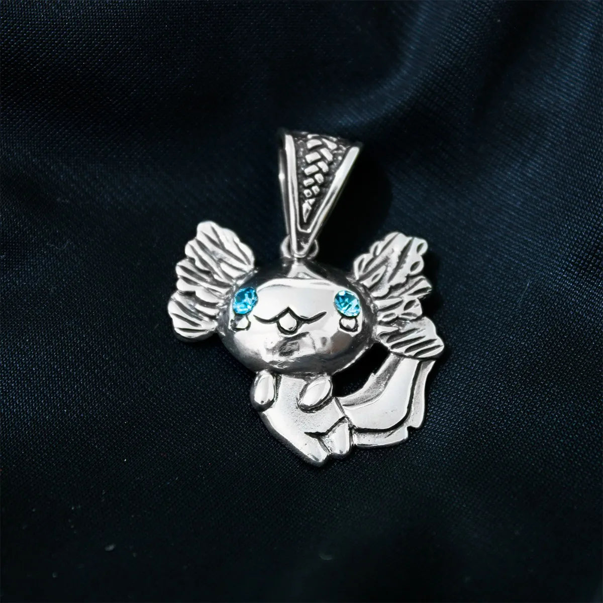 Dije Ajolote Mexicano Plata Fina 925 Cordón Piel Unisex